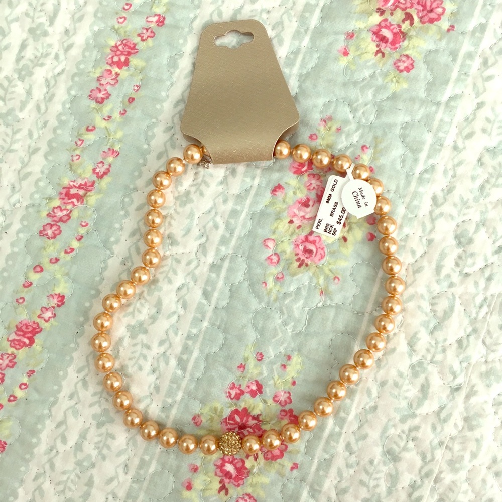 Brass Fashion Pearl Necklace